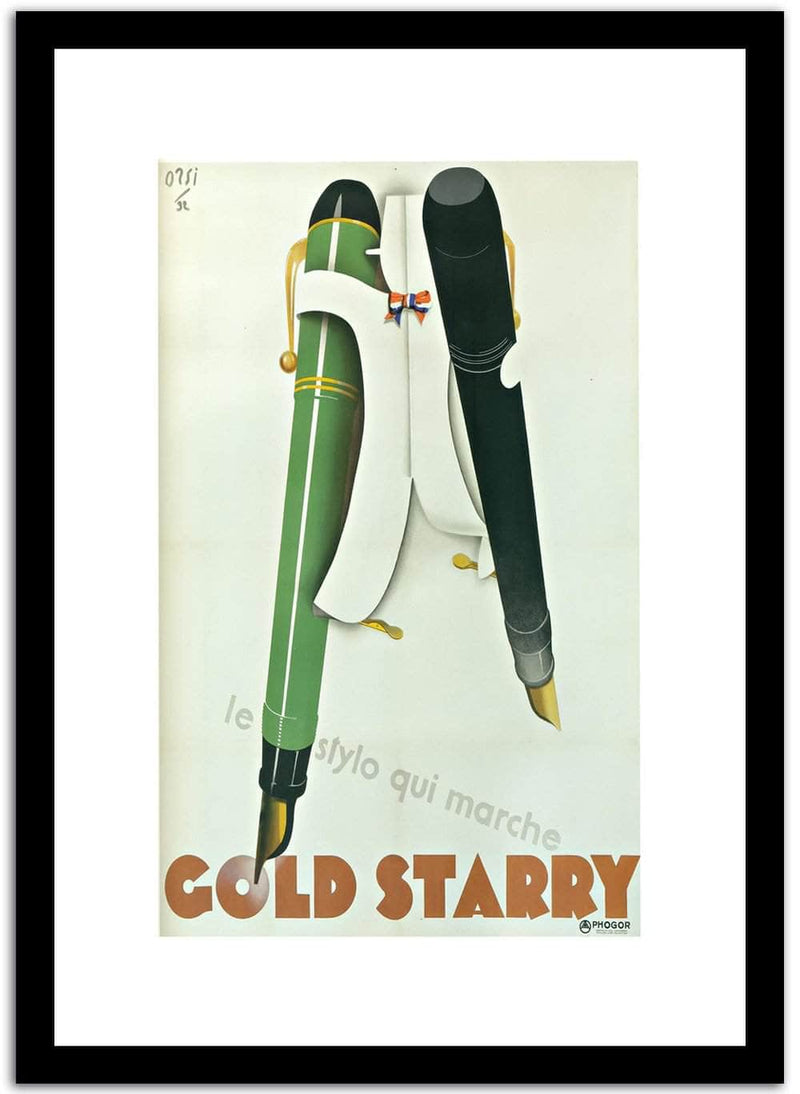 Cold Starry  Vintage Poster Fine Art Print