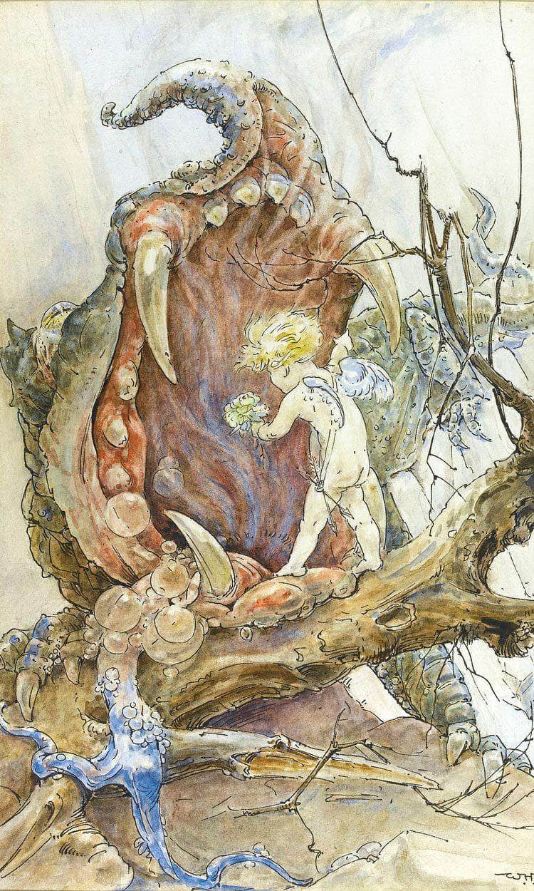 Collection Of Seven Ink And Watercolour Drawings, Comprising By William Henry Walker Fine Art Print