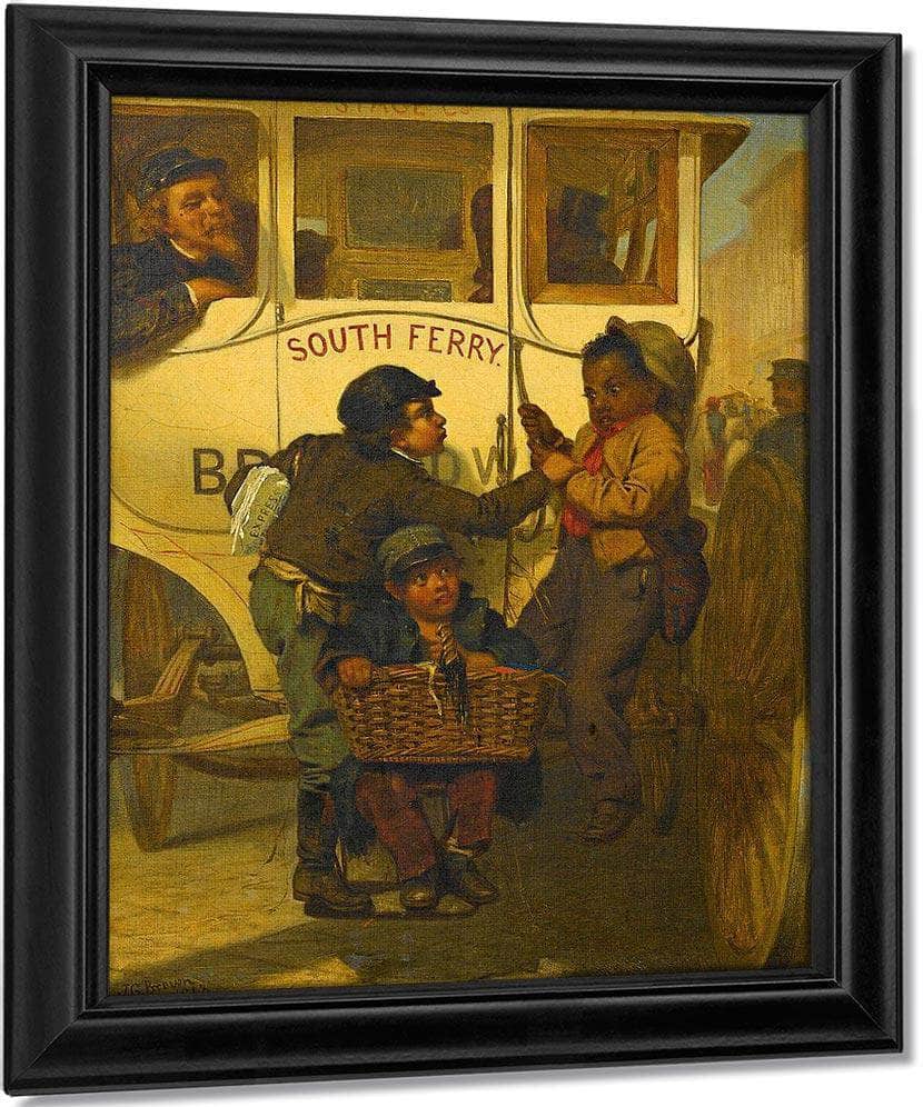Colored People Not Allowed On This Line By John George Brown Fine Art Print