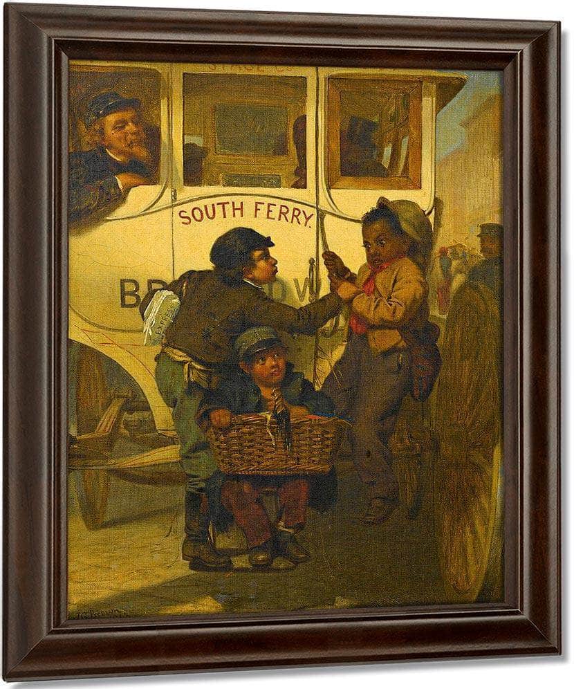 Colored People Not Allowed On This Line By John George Brown Fine Art Print