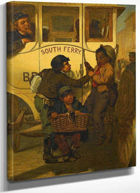 Colored People Not Allowed On This Line By John George Brown Fine Art Print