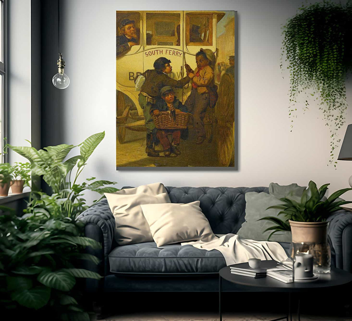 Colored People Not Allowed On This Line By John George Brown Fine Art Print