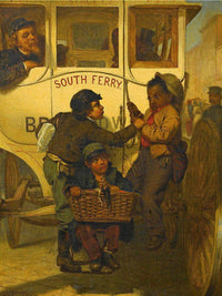 Colored People Not Allowed On This Line By John George Brown Fine Art Print