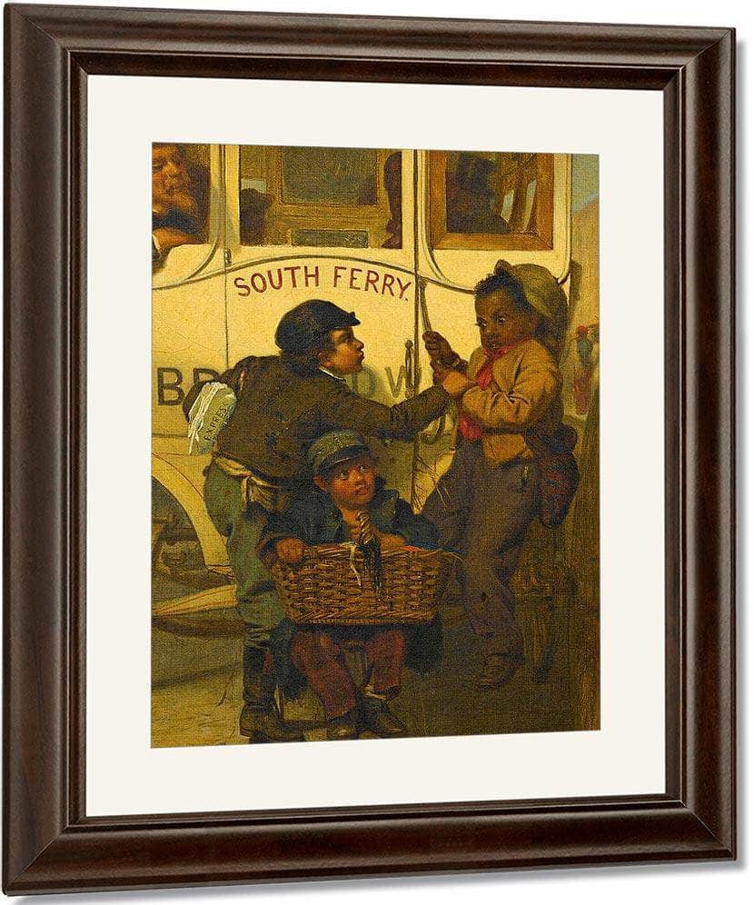 Colored People Not Allowed On This Line By John George Brown Fine Art Print