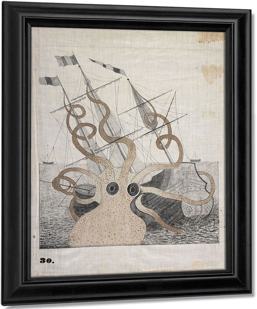 Colossal Octopus By Orra White Hitchcock Fine Art Print