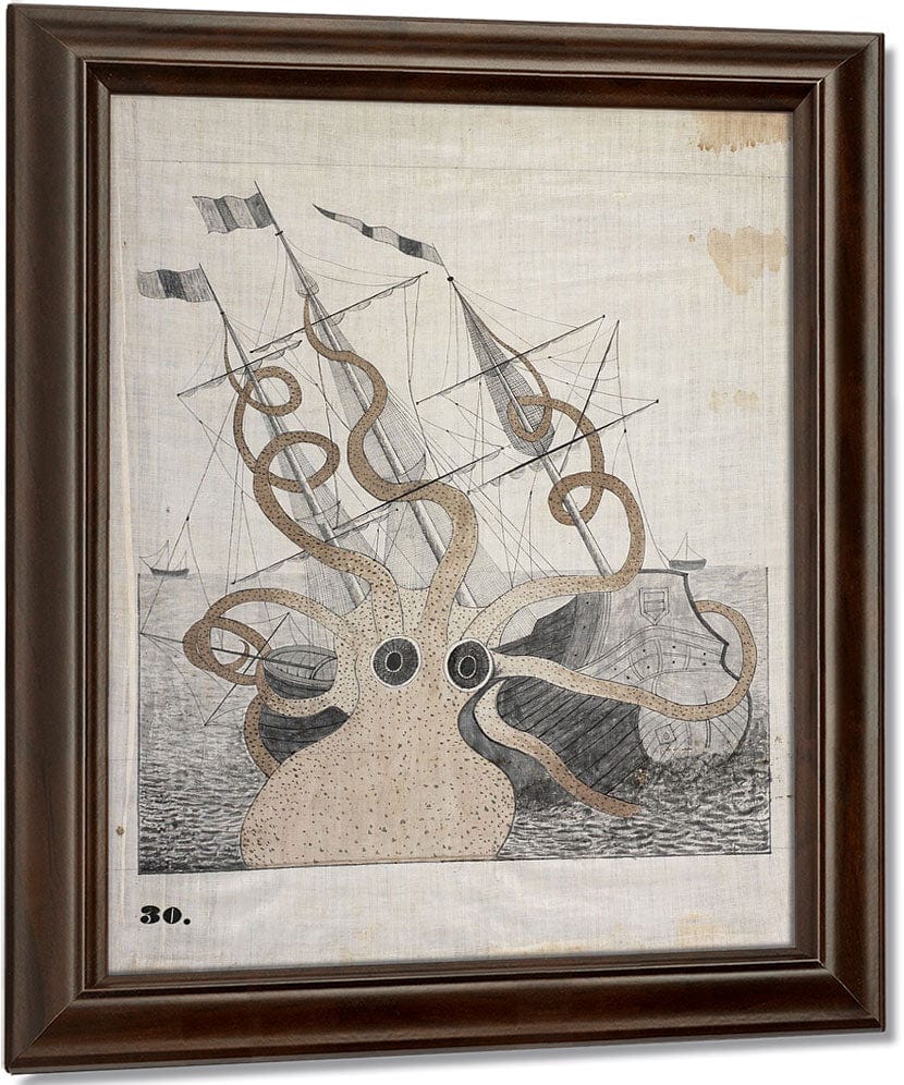 Colossal Octopus By Orra White Hitchcock Fine Art Print