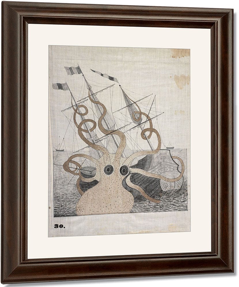 Colossal Octopus By Orra White Hitchcock Fine Art Print