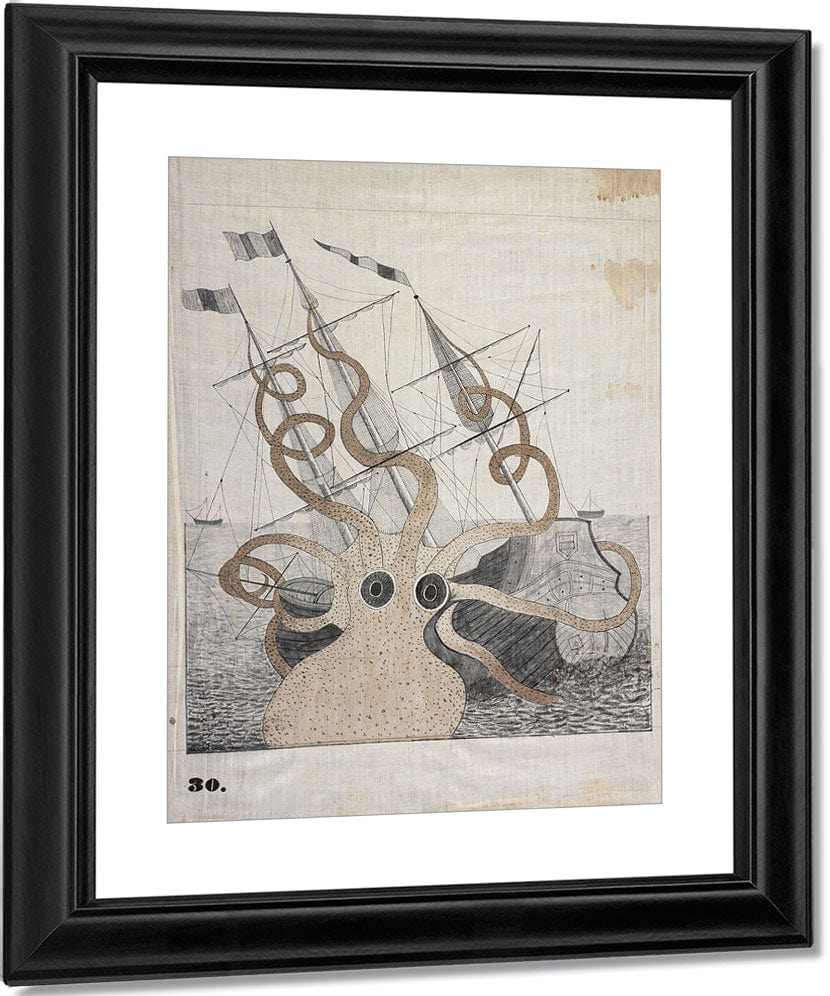 Colossal Octopus By Orra White Hitchcock Fine Art Print