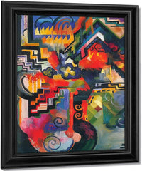 Coloured Composition By August Macke Fine Art Print