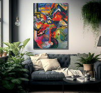 Coloured Composition By August Macke Fine Art Print