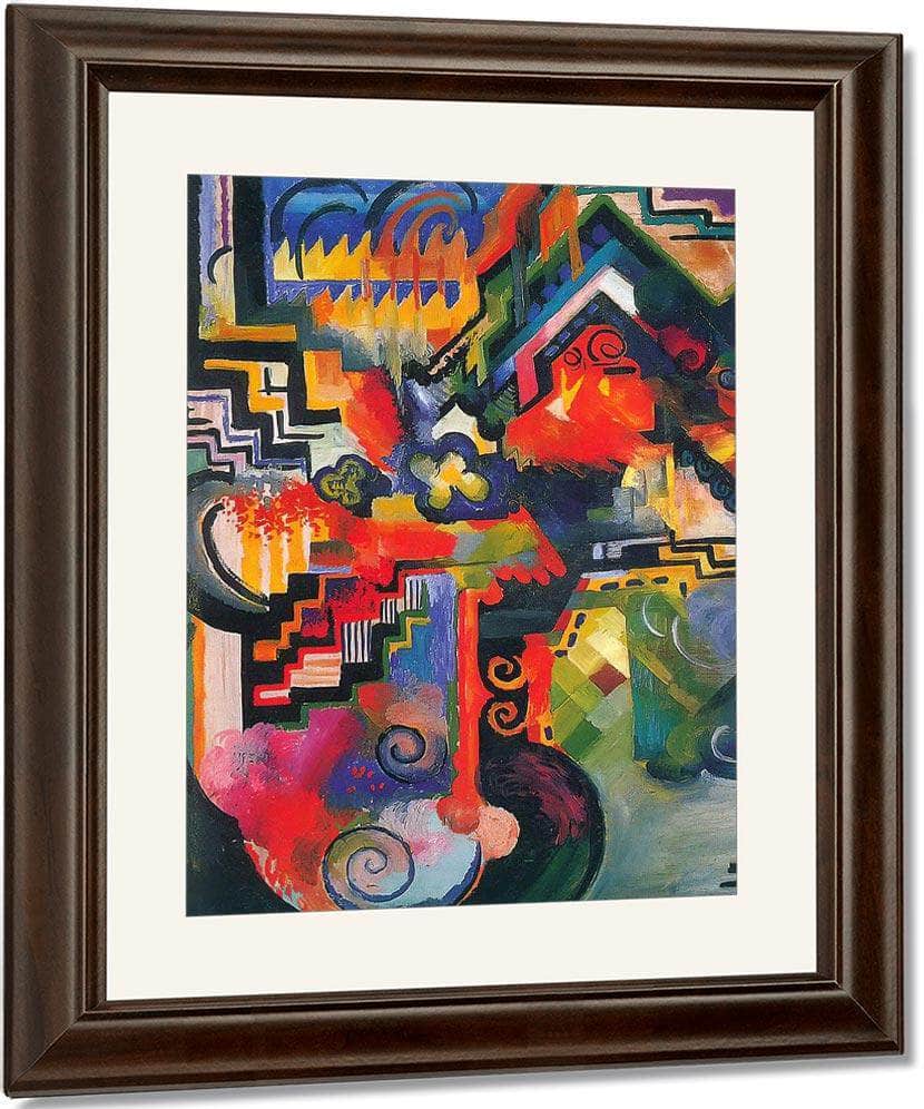 Coloured Composition By August Macke Fine Art Print
