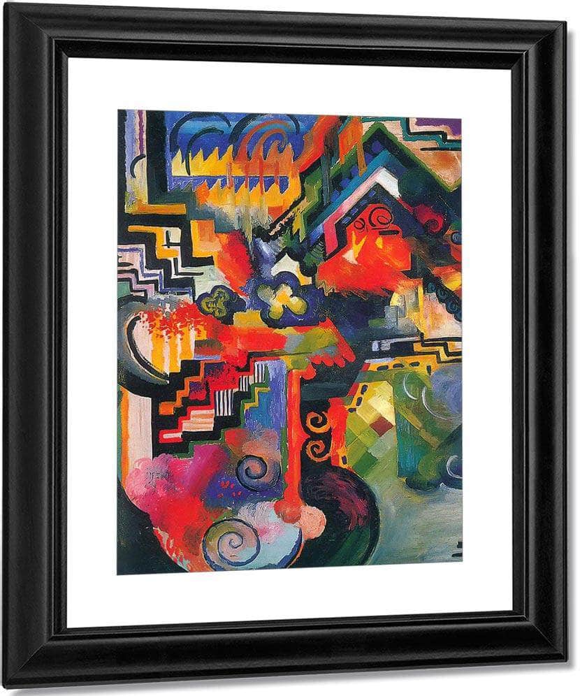 Coloured Composition By August Macke Fine Art Print