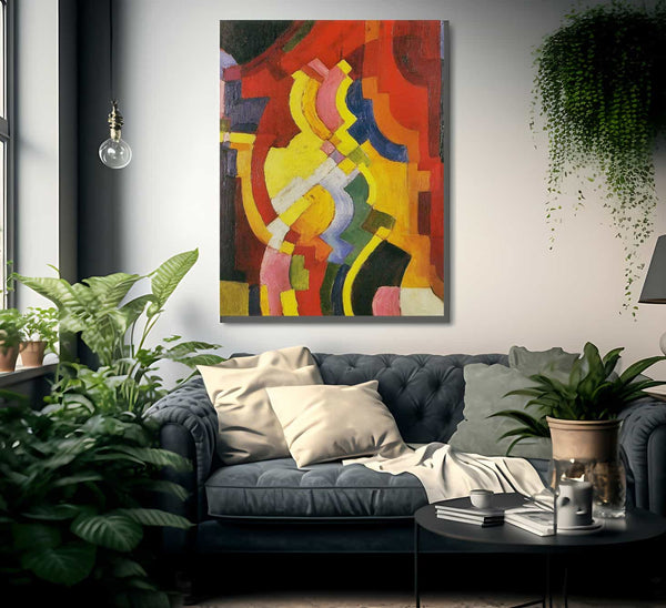 Coloured Forms Iii By August Macke Fine Art Print