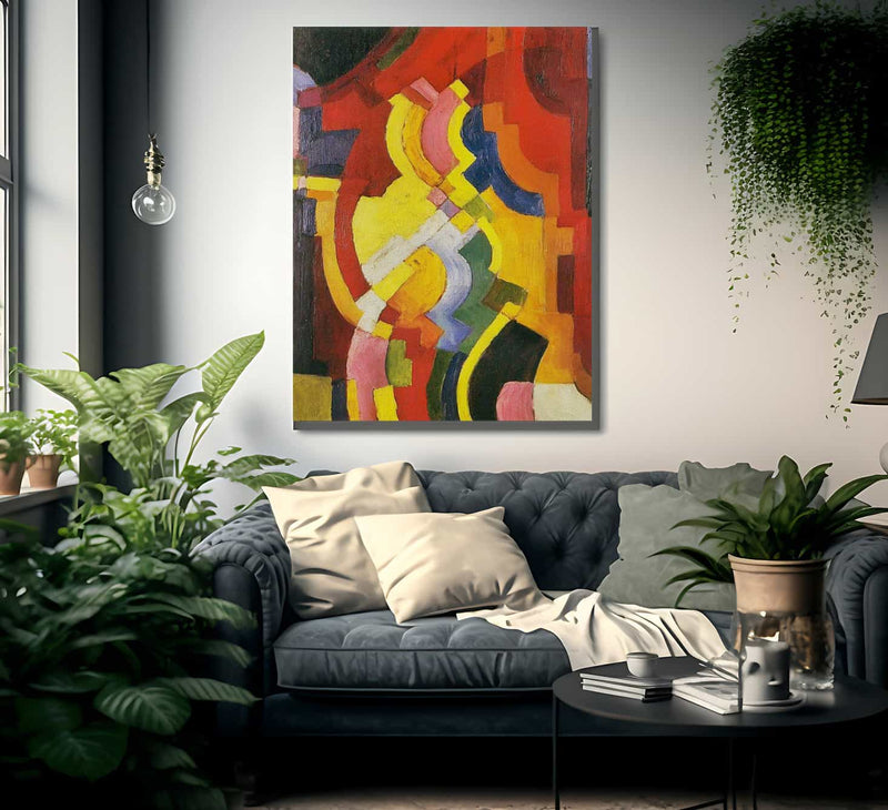 Coloured Forms Iii By August Macke Fine Art Print