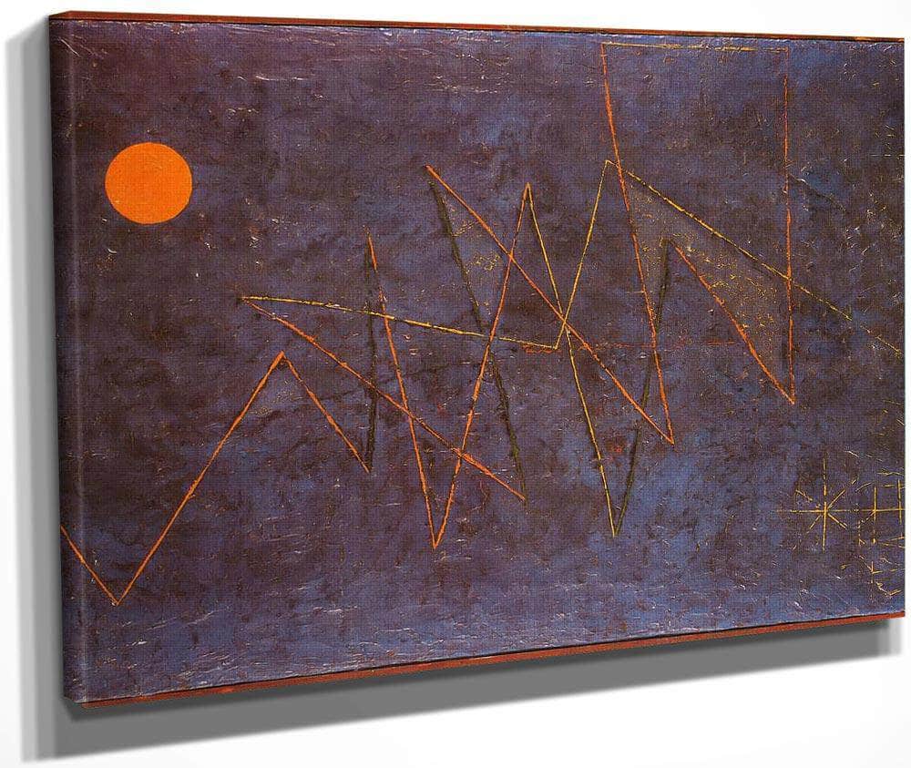 Coloured Lightning 1927 J 1 (181) By Paul Klee Fine Art Print