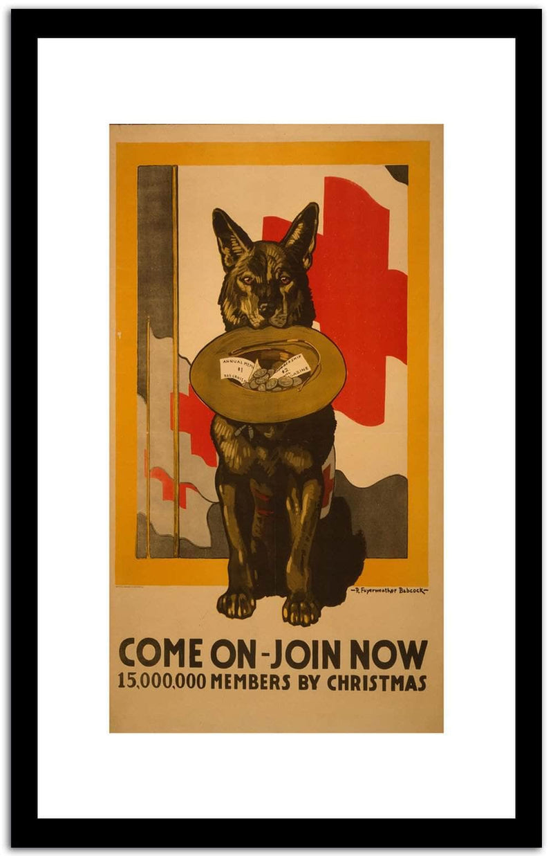 Come On  Join Now  Vintage Poster Fine Art Print