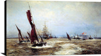 Commerce And Sea Power Painting William Lionel Wyllie Canvas Art Fine Art Print