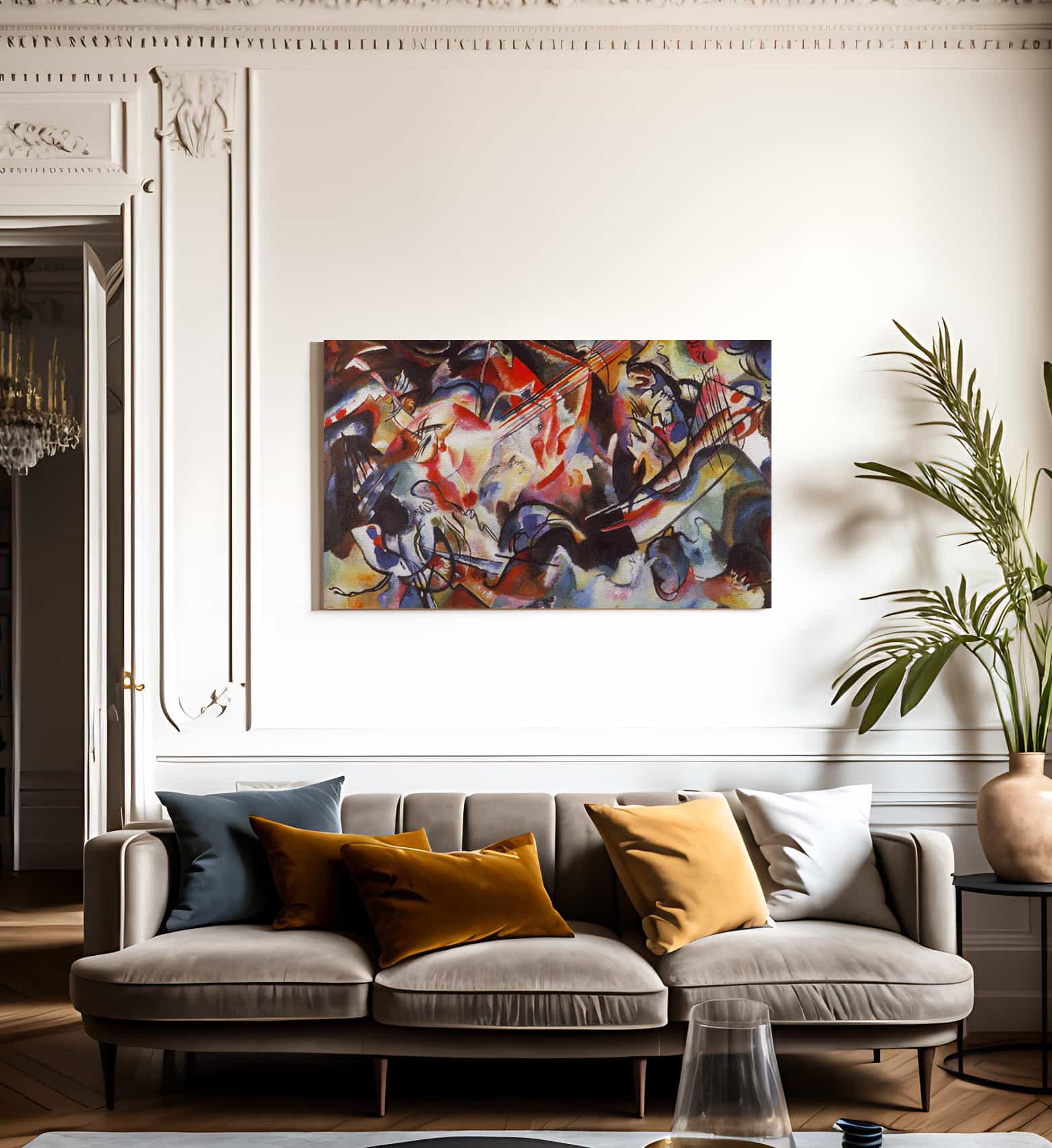 Composition 6 1913 By Wassily Kandinsky Fine Art Print