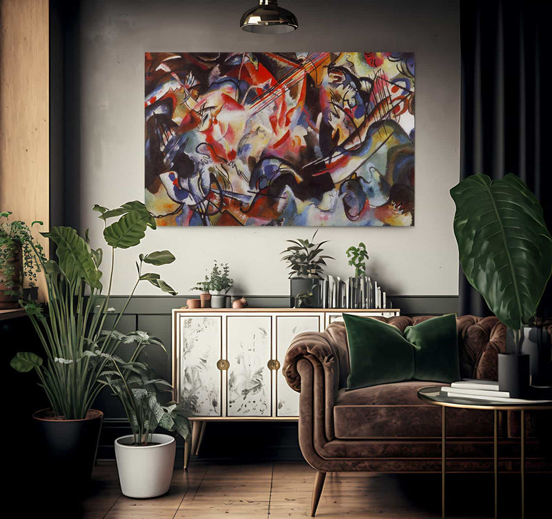 Composition 6 1913 By Wassily Kandinsky Fine Art Print