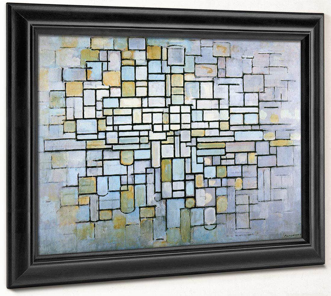 Composition In Blue Gray And Pink 1913 Oil On Canvas 880X1150Mm Kro Ller Mu Ller Museum Otterlo By Piet Mondrian Fine Art Print