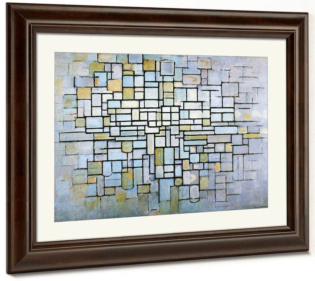 Composition In Blue Gray And Pink 1913 Oil On Canvas 880X1150Mm Kro Ller Mu Ller Museum Otterlo By Piet Mondrian Fine Art Print