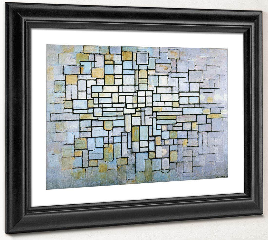 Composition In Blue Gray And Pink 1913 Oil On Canvas 880X1150Mm Kro Ller Mu Ller Museum Otterlo By Piet Mondrian Fine Art Print