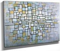 Composition In Blue Gray And Pink 1913 Oil On Canvas 880X1150Mm Kro Ller Mu Ller Museum Otterlo By Piet Mondrian Fine Art Print