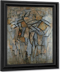 Composition In Grey Blue 1912 1913 Oil On Canvas 795X635Mm Thyssen Bornemisza Collection Lugano By Piet Mondrian Fine Art Print