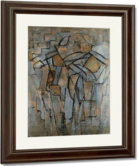 Composition In Grey Blue 1912 1913 Oil On Canvas 795X635Mm Thyssen Bornemisza Collection Lugano By Piet Mondrian Fine Art Print