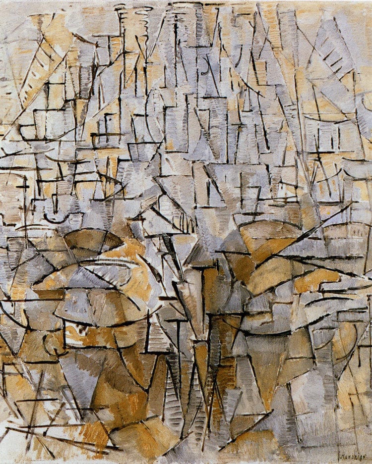 Composition No 3 1912 1913 Oil On Canvas 950X800Mm Haags Gemeentenmuseum Hague By Piet Mondrian Fine Art Print