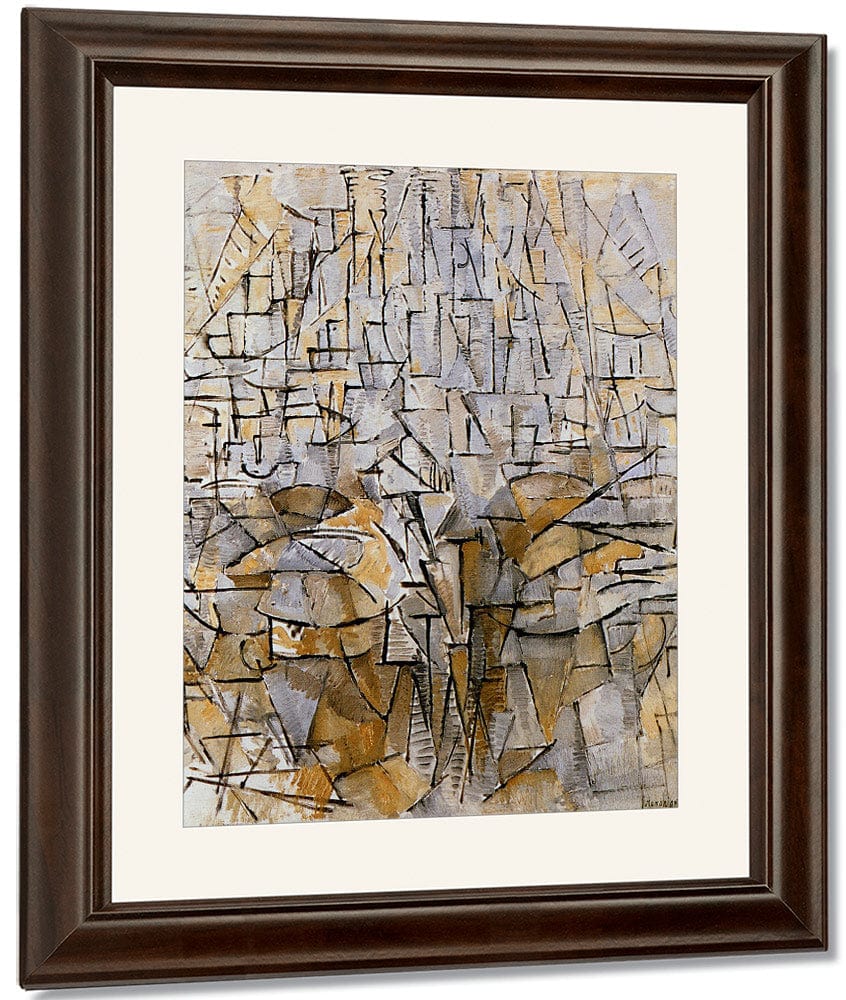 Composition No 3 1912 1913 Oil On Canvas 950X800Mm Haags Gemeentenmuseum Hague By Piet Mondrian Fine Art Print