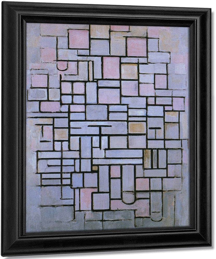 Composition No 6 1914 Oil On Canvas 880X610Mm Haags Gemeentenmuseum By Piet Mondrian Fine Art Print