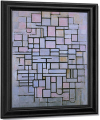 Composition No 6 1914 Oil On Canvas 880X610Mm Haags Gemeentenmuseum By Piet Mondrian Fine Art Print