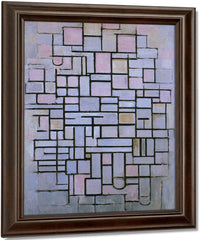 Composition No 6 1914 Oil On Canvas 880X610Mm Haags Gemeentenmuseum By Piet Mondrian Fine Art Print