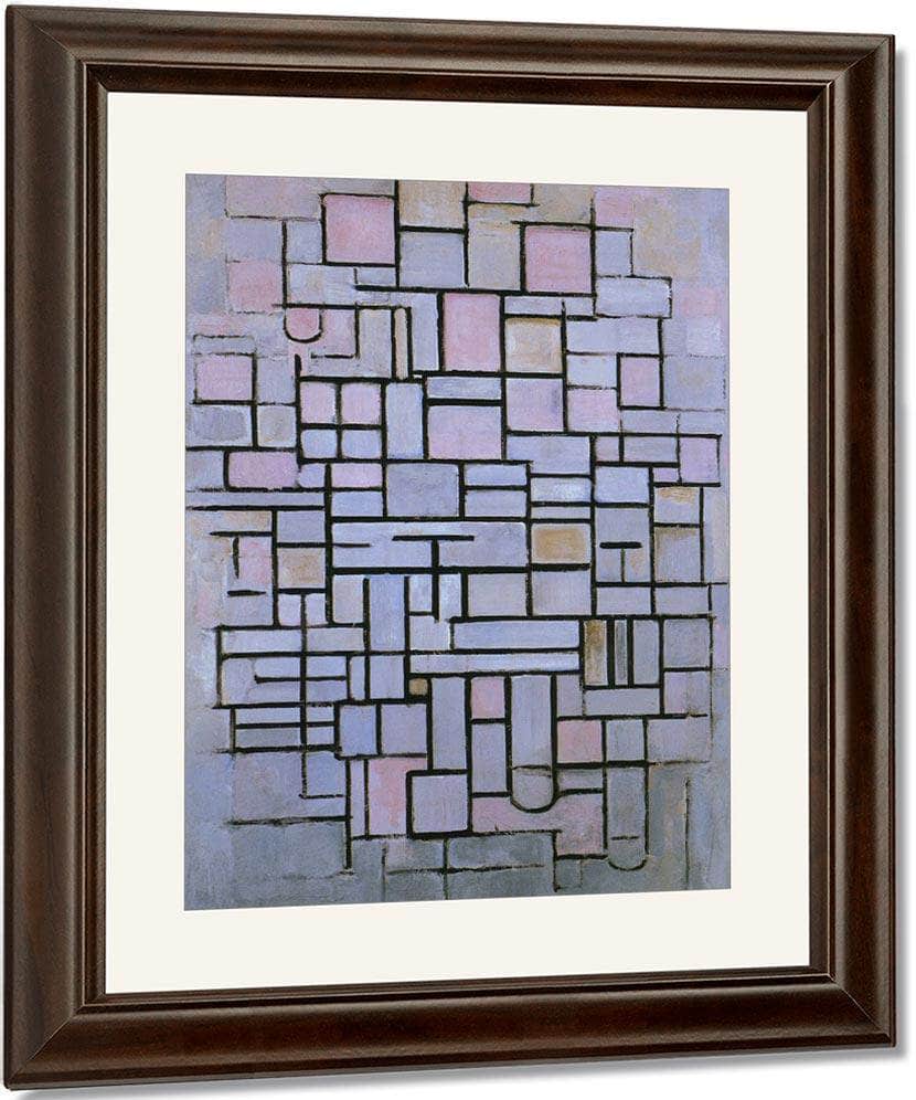 Composition No 6 1914 Oil On Canvas 880X610Mm Haags Gemeentenmuseum By Piet Mondrian Fine Art Print