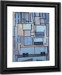 Composition No 9 Blue Facade 1913 1914 Oil On Canvas 952X675Mm Private Collection By Piet Mondrian Fine Art Print