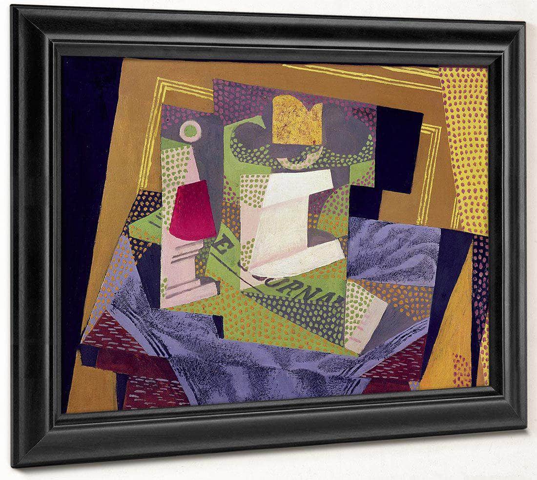 Composition On A Table By Juan Gris Fine Art Print