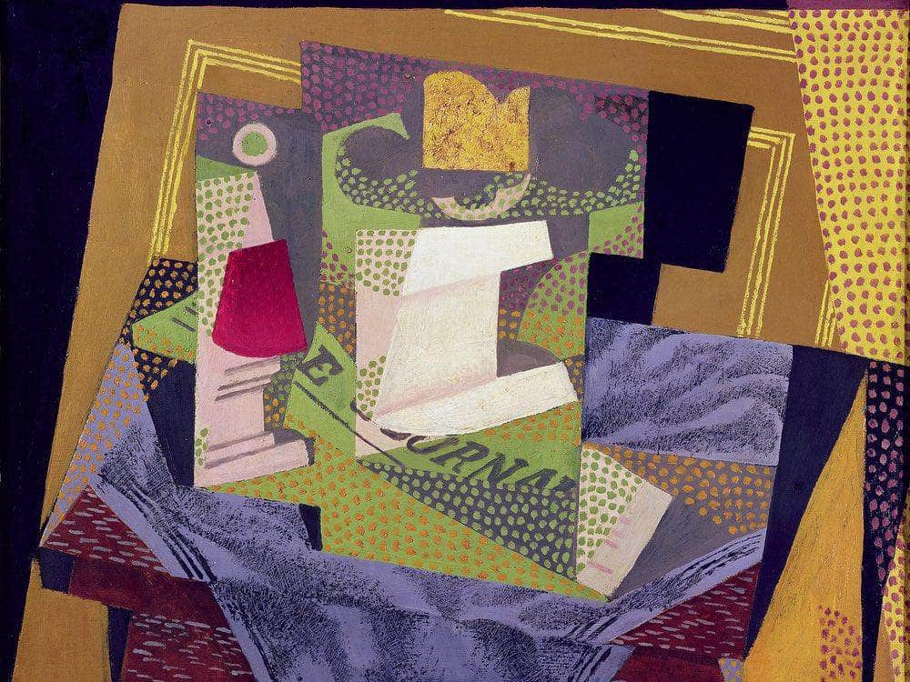 Composition On A Table By Juan Gris Fine Art Print