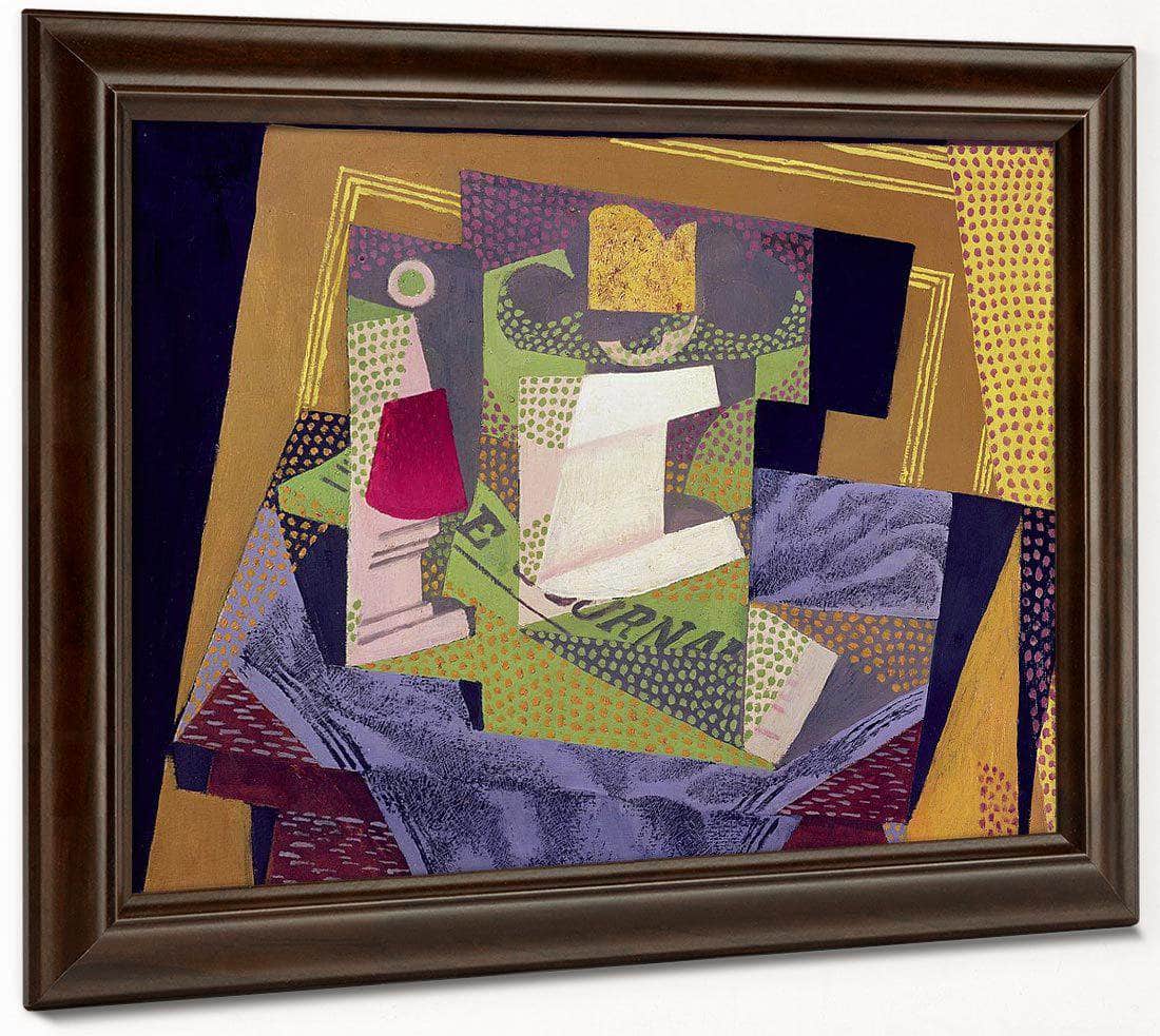 Composition On A Table By Juan Gris Fine Art Print