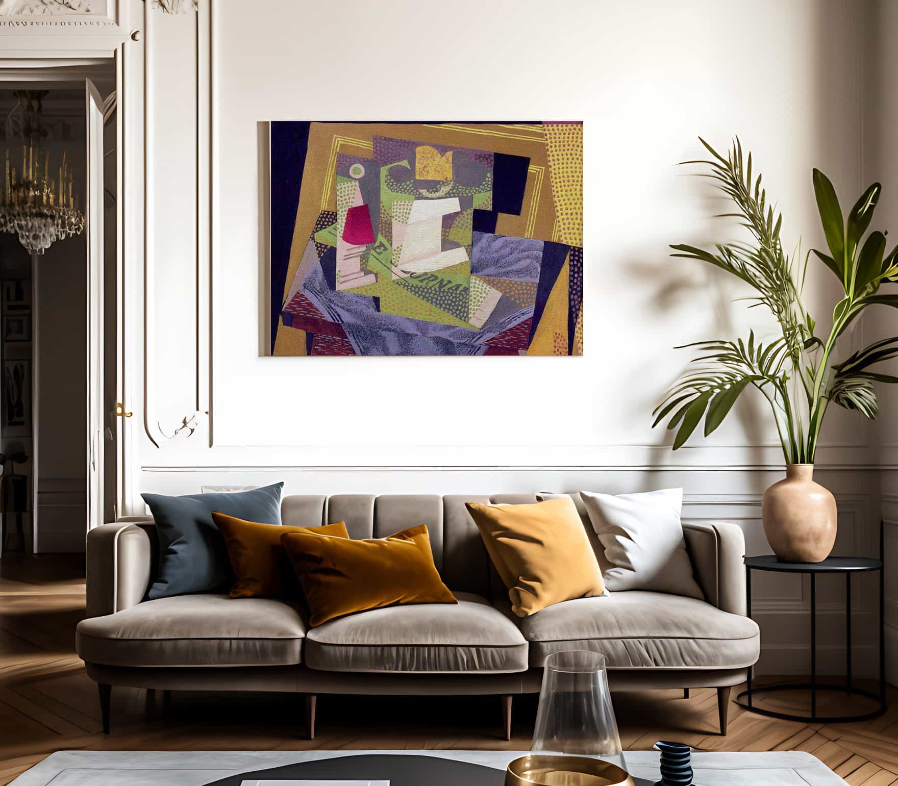 Composition On A Table By Juan Gris Fine Art Print