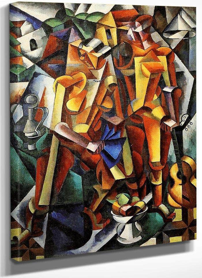 Composition With Figures 1913 160X124 3Cm By Liubov Popova Fine Art Print