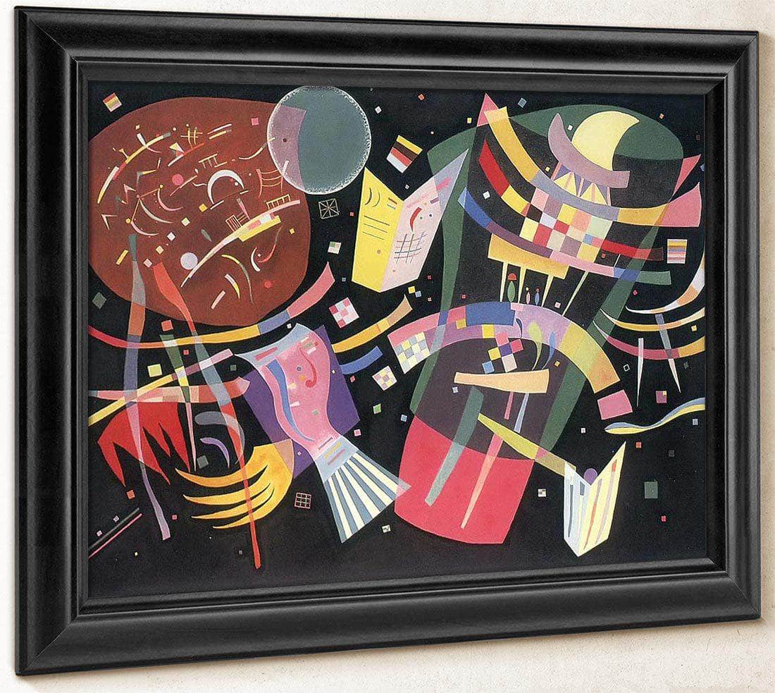 Composition X 1939 By Wassily Kandins Print, Canvas Art, Framed