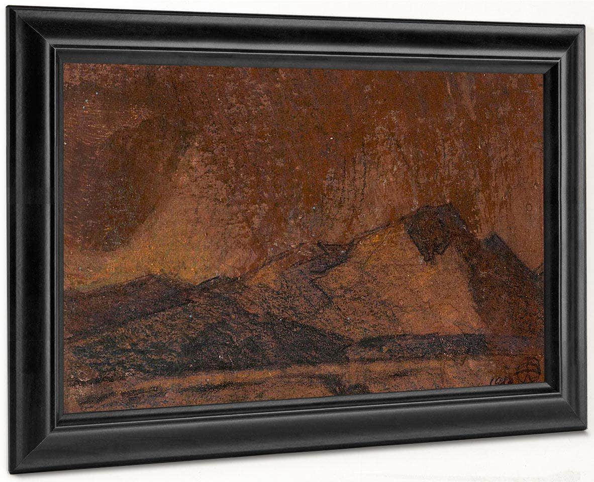 Compositions For Paintings Tucson Arizona (A Group Of Three) By Maynard Dixon Fine Art Print