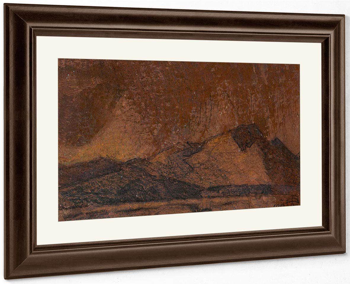 Compositions For Paintings Tucson Arizona (A Group Of Three) By Maynard Dixon Fine Art Print
