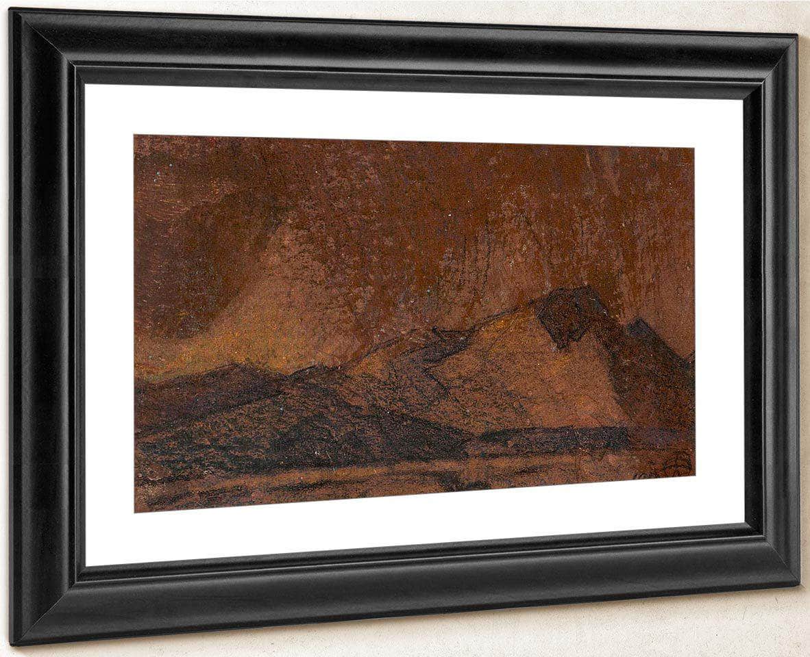 Compositions For Paintings Tucson Arizona (A Group Of Three) By Maynard Dixon Fine Art Print