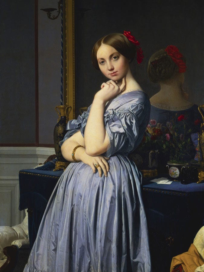 Comtesse D'haussonville By Jean Auguste Dominique Ingres Fine Art Print
