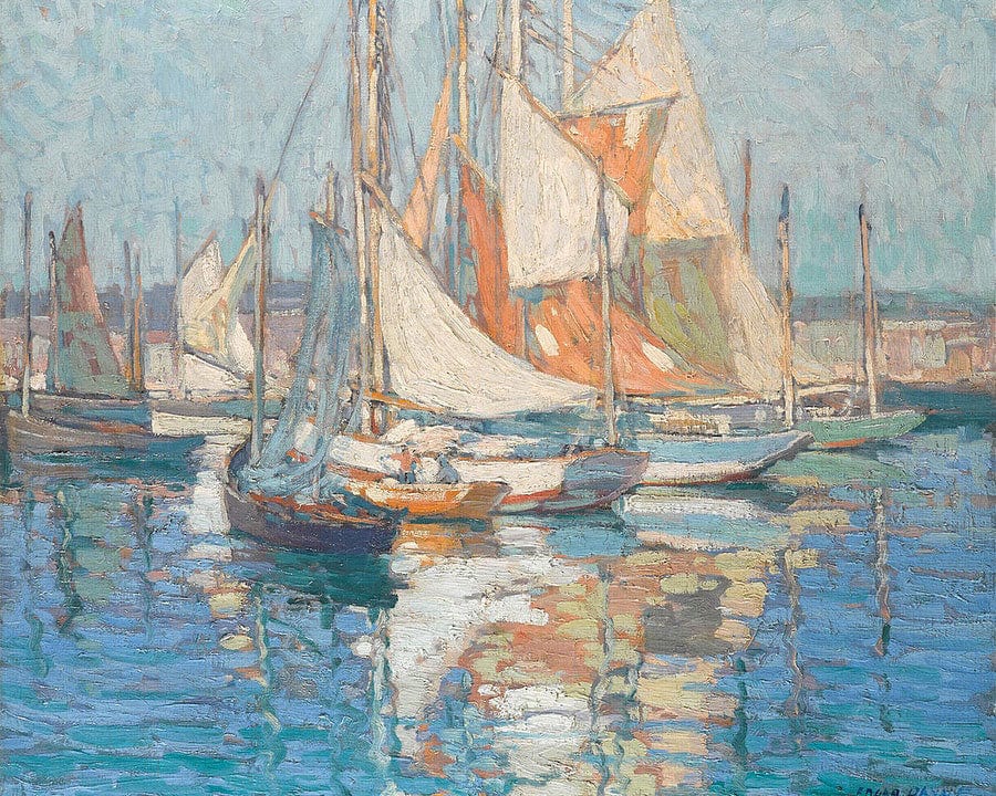 Concarneau Harbor By Edgar Payne Fine Art Print