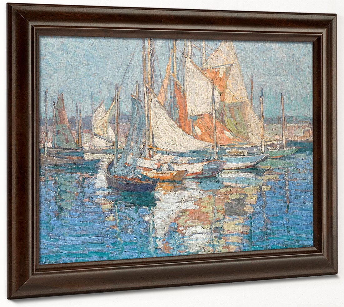 Concarneau Harbor By Edgar Payne Fine Art Print