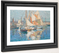 Concarneau Harbor By Edgar Payne Fine Art Print