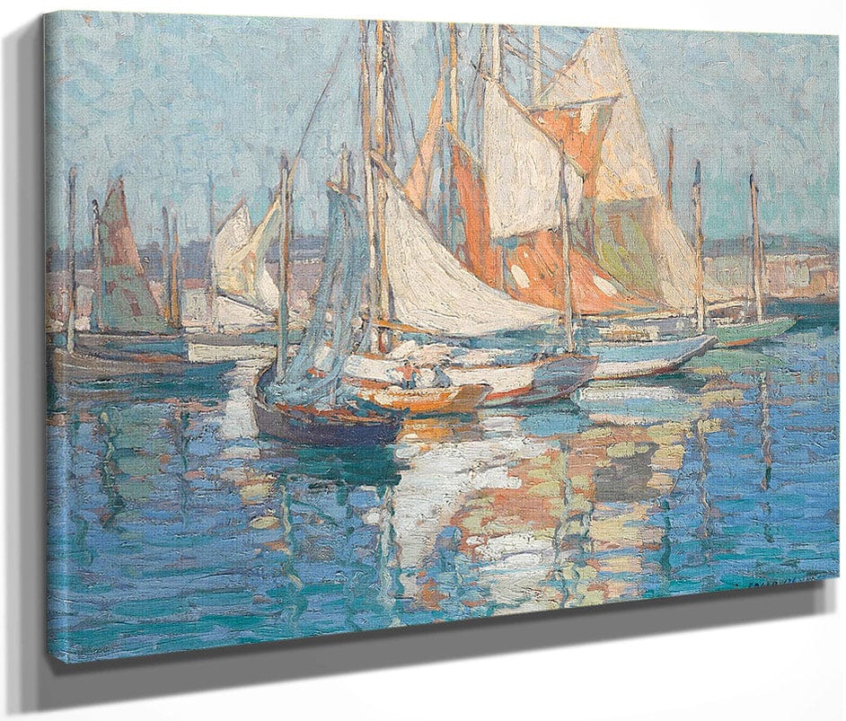 Concarneau Harbor By Edgar Payne Fine Art Print